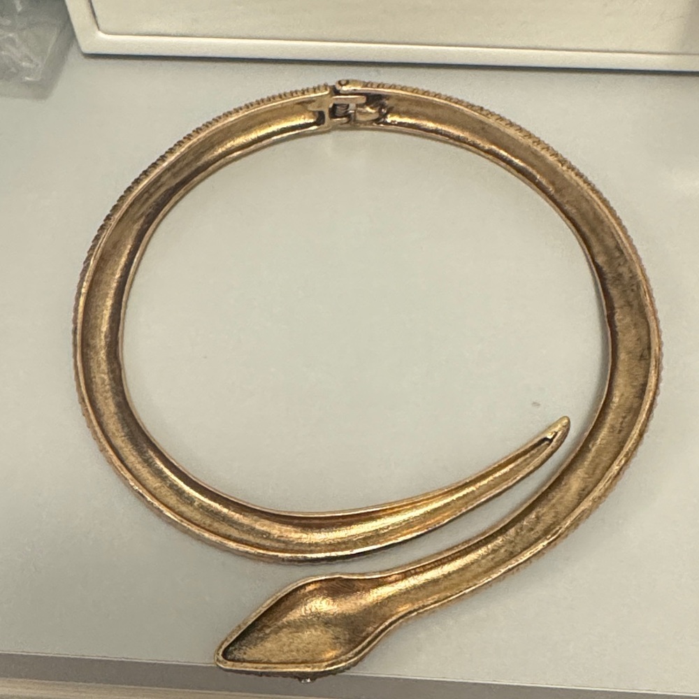 Gold Snake Zara Choker - Picture 2 of 2